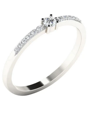 Vittoria Jewels Złoty pierścionek z diamentami rozmiar: 50