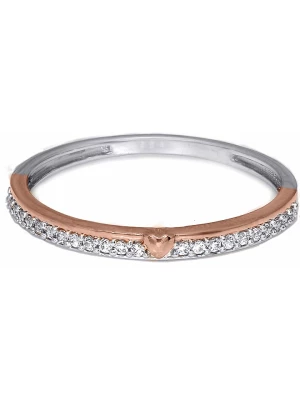 Vittoria Jewels Złoty pierścionek z diamentami rozmiar: 58