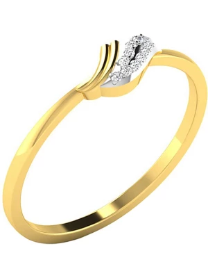 Vittoria Jewels Złoty pierścionek z diamentami rozmiar: 59