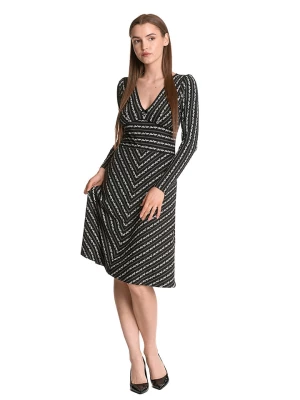 Vive Maria Sukienka "Dandy Stripes" w kolorze czarno-białym rozmiar: XL
