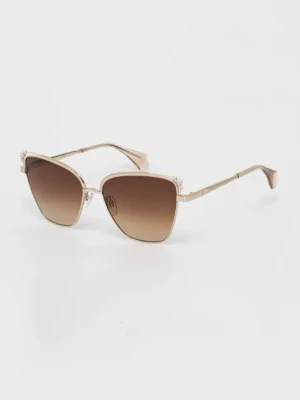Vivienne Westwood okulary przeciwsłoneczne Ada damskie kolor złoty VW7010
