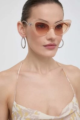 Vivienne Westwood okulary przeciwsłoneczne damskie kolor beżowy VW5058480