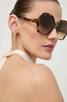 Vivienne Westwood okulary przeciwsłoneczne damskie kolor brązowy VW5018127
