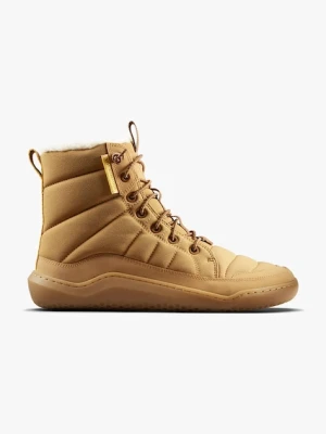 Vivobarefoot botki GOBI HIBER kolor brązowy na płaskim obcasie lekko ocieplone 209438