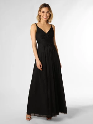 VM Damska sukienka wieczorowa Kobiety Sztuczne włókno czarny jednolity,