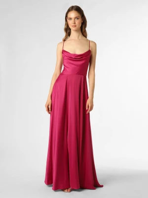 VM Damska sukienka wieczorowa Kobiety Sztuczne włókno wyrazisty róż jednolity,