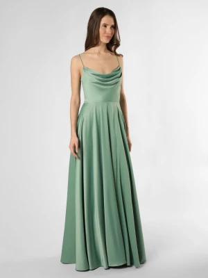 VM Damska sukienka wieczorowa Kobiety Sztuczne włókno zielony jednolity,