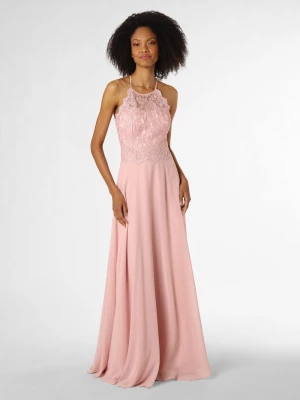 VM Damska sukienka wieczorowa Kobiety Szyfon różowy jednolity,