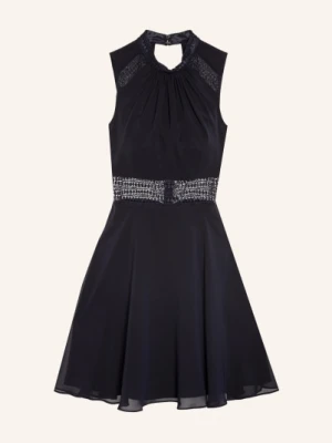 Vm Vera Mont Sukienka Koktajlowa Z Koronkowym Obszyciem blau