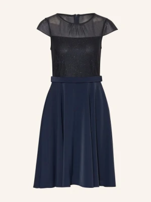 Vm Vera Mont Sukienka Koktajlowa Z Mieszanki Materiałów blau