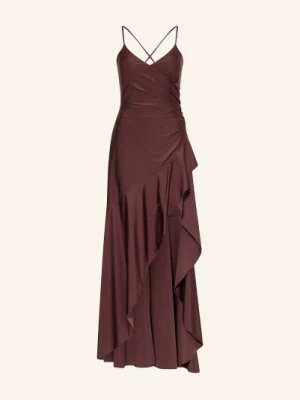 Vm Vera Mont Suknia Wieczorowa Z Falbanami braun