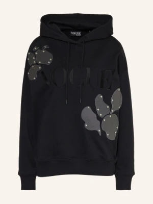 Vogue Collection Bluza Z Kapturem Z Nitami schwarz