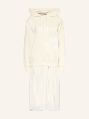 Vogue Collection Sukienka Z Mieszanki Materiałów beige