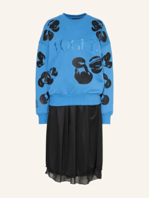 Vogue Collection Sukienka Z Mieszanki Materiałów blau