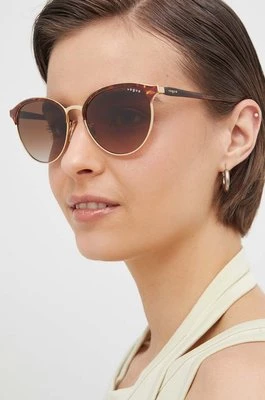 VOGUE okulary przeciwsłoneczne damskie kolor brązowy 0VO4303S