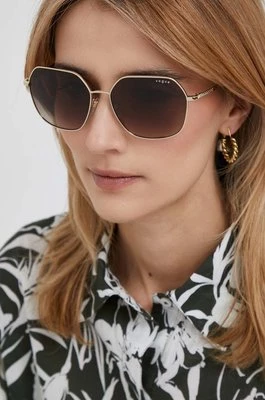 VOGUE okulary przeciwsłoneczne damskie kolor złoty