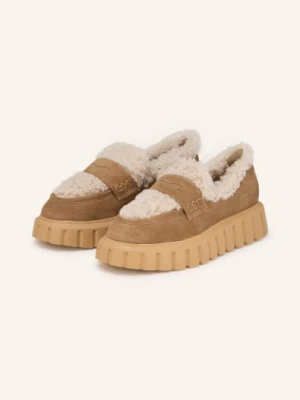 Voile Blanche Mokasyny Z Płaską Podeszwą Grenelle braun