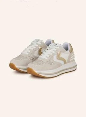 Voile Blanche Sneakersy Merry Power Z Błyszczącą Przędzą beige