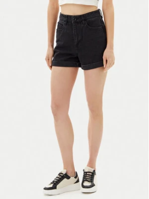 Volcom Szorty jeansowe Weelow B2012300 Czarny Slim Fit