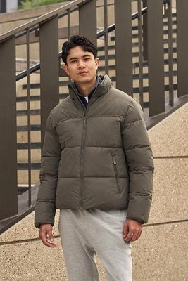 Volt — męska ocieplana kurtka - Dark Green Animal