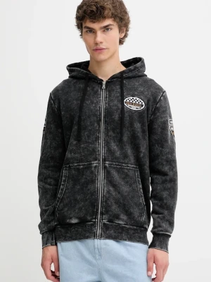 Von Dutch bluza męska kolor czarny z kapturem wzorzysta VD.1.SWZ.SOUL
