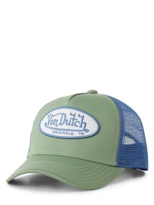 Von Dutch Czapka męska - Boston Mężczyźni Bawełna zielony|niebieski jednolity,