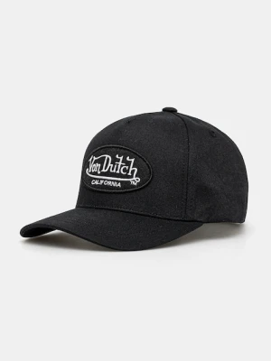 Von Dutch czapka z daszkiem bawełniana kolor czarny VD.0.CAS1.LOFB02