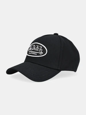 Von Dutch czapka z daszkiem bawełniana kolor czarny VD.0.CAS1.LOFB6