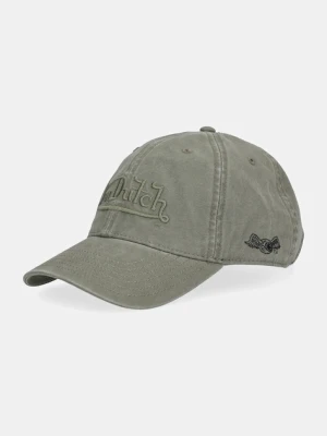 Von Dutch czapka z daszkiem bawełniana kolor zielony VD.0.CAS1.FORESTNK