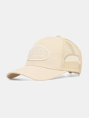 Von Dutch czapka z daszkiem kolor beżowy VD.1.CB.LOF