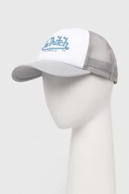 Von Dutch czapka z daszkiem kolor biały wzorzysta