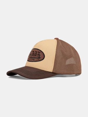 Von Dutch czapka z daszkiem kolor brązowy VD.1.CB