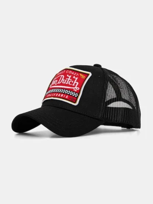 Von Dutch czapka z daszkiem kolor czarny VD.0.CAS1
