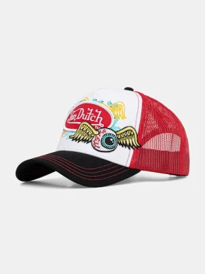 Von Dutch czapka z daszkiem kolor czerwony VD.0.CAS1.PAT