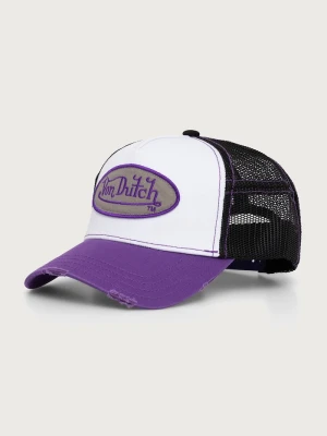 Von Dutch czapka z daszkiem z bawełną fioletowy