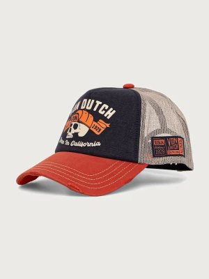 Von Dutch czapka z daszkiem z bawełną granatowy