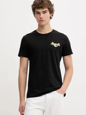 Von Dutch t-shirt bawełniany męski kolor czarny z nadrukiem VD.1.TSC.EYE