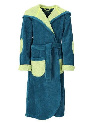 Vossen Szlafrok "Momo" w kolorze turkusowo-żółtym rozmiar: 122/128