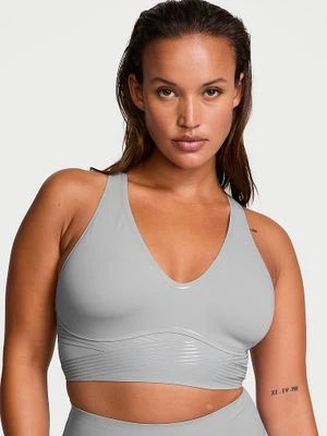 VSX Biustonosz sportowy z lekkim wsparciem i dekoltem VSX Elevate Refined Contours Victoria's Secret