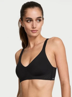 VSX Biustonosz sportowy z dekoltem V VSX Featherweight Victoria's Secret Czarny