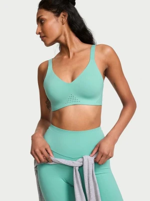 VSX Biustonosz sportowy z dekoltem V VSX Featherweight Victoria's Secret Zielony