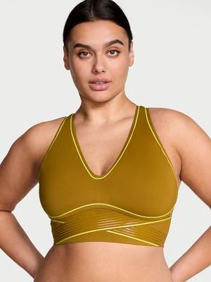 VSX Biustonosz sportowy z lekkim wsparciem i dekoltem VSX Elevate Refined Contours Victoria's Secret