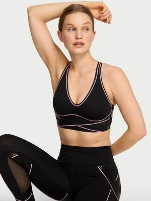 VSX Biustonosz sportowy z lekkim wsparciem i dekoltem VSX Elevate Refined Contours Victoria's Secret