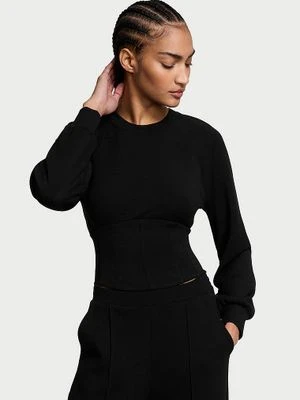VSX Bluza z gorsetowym dołem VSX Featherweight Knit Victoria's Secret