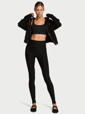 VSX Legginsy z wysokim stanem VSX New Essential Victoria's Secret Czarny