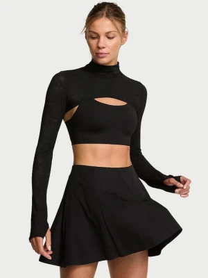 VSX Narzutka z długimi rękawami koronkowa VSX RoseFlex Victoria's Secret Czarny