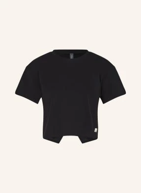 Vuori T-Shirt Feather Cross Back schwarz