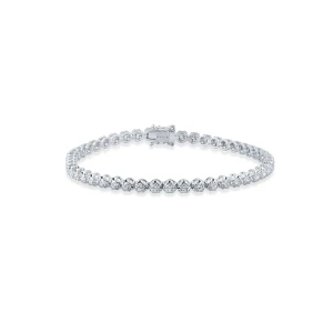 W.KRUK Bransoleta białe złoto z brylantami