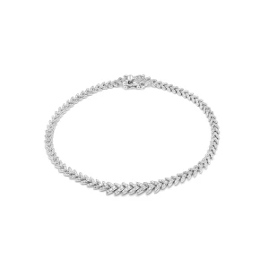 W.KRUK Bransoleta białe złoto z brylantami