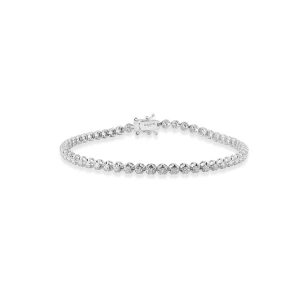 W.KRUK Bransoleta białe złoto z brylantami